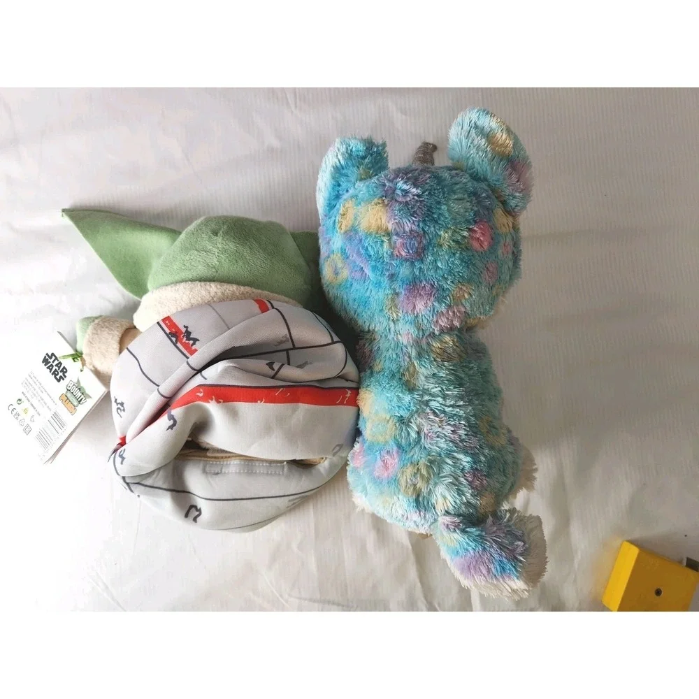 Lot 9 Plush Minnie Mouse, Baby Grogu, Aurora World, Sock Monkey VTG, New & EUC